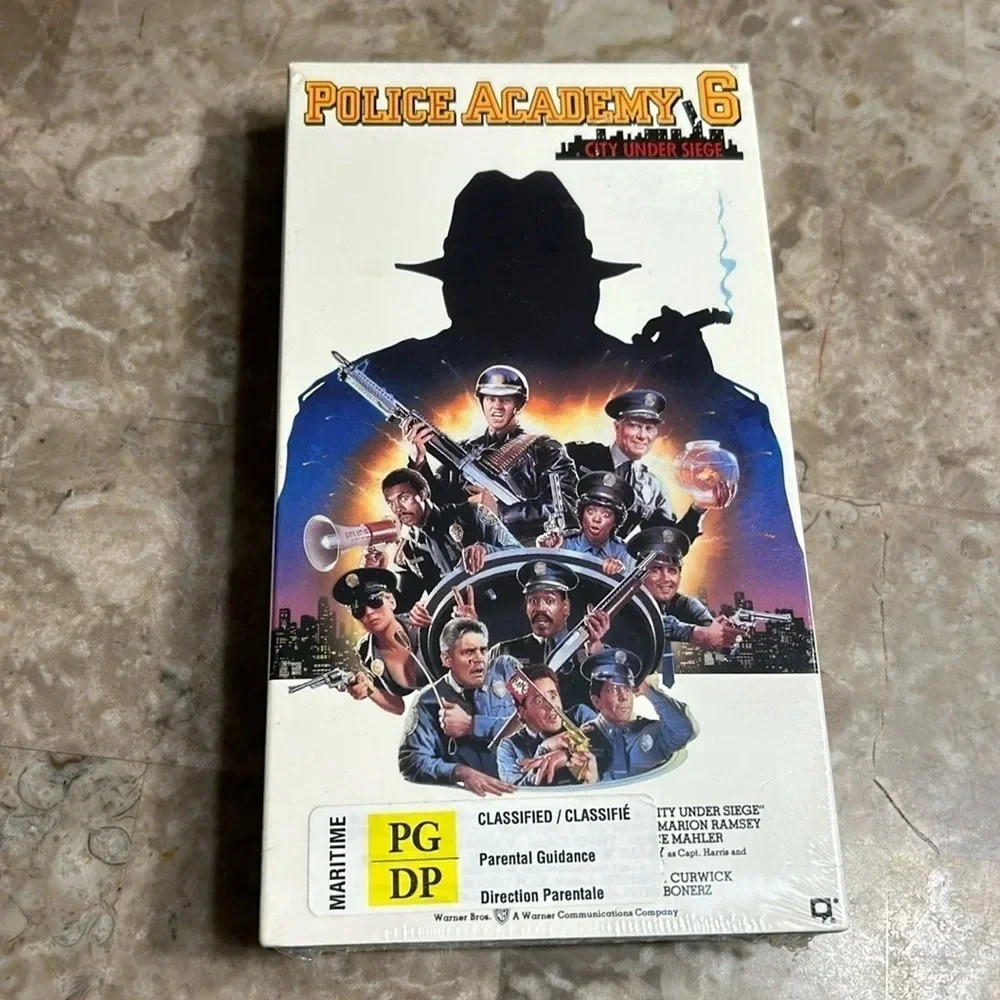 SEALED Police Academy 6  Original 1989  VHS.city under siege Warner Brothers.